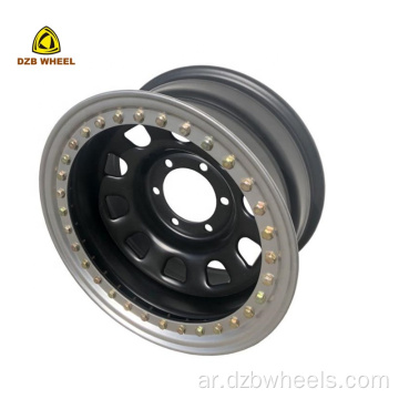 16x8 6x139.7 عجلات الصلب حافات Beadlock الصلب